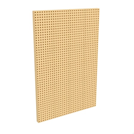 Flash Furniture Bright Beginnings Commercial Grade Multipurpose Modular STEAM Wall Peg System Panel - 31.5"L x 47.2"H, Natural MK-ME10971-GG